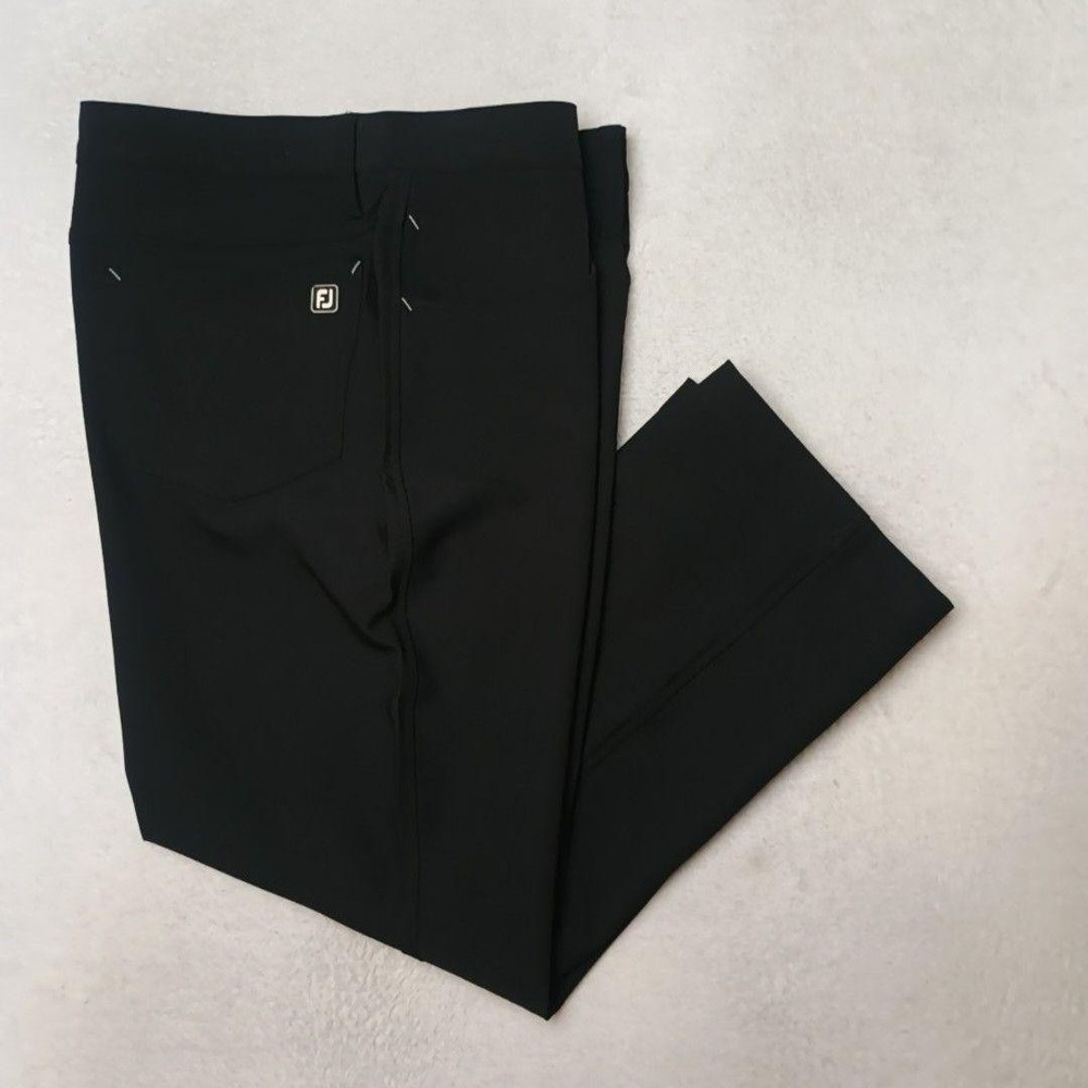 FootJoy Pants Men 34x27 Black Chino Athletic Golf Performance Stretch 5 Pocket